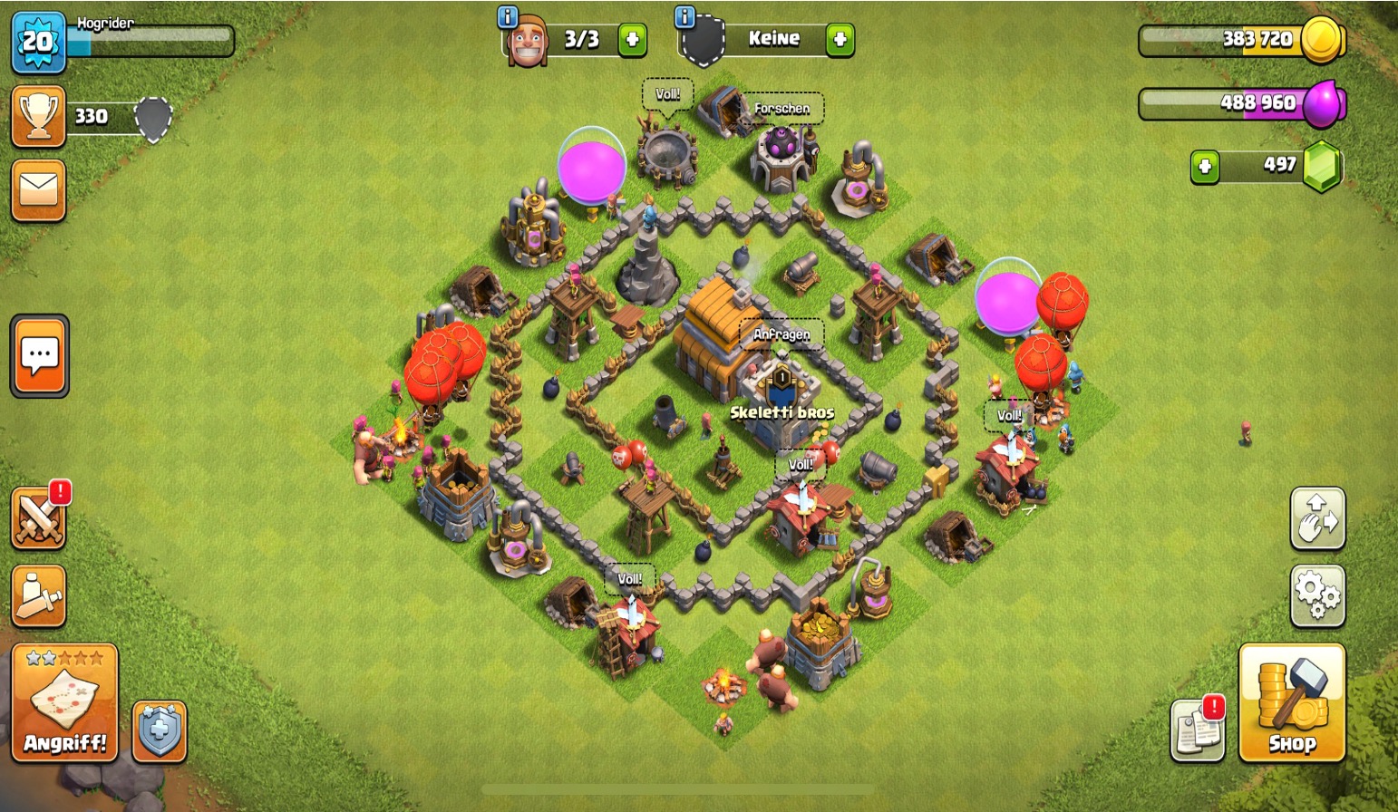 Clash of Clans Account Adaptive Change Management